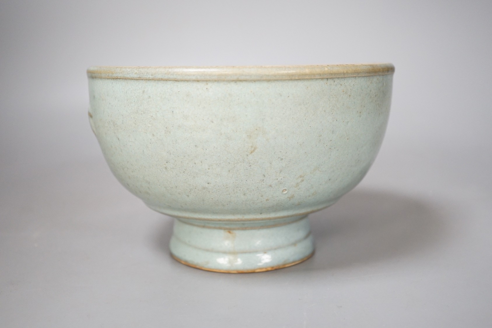 A Chinese blue Jun type bowl - 10cm tall